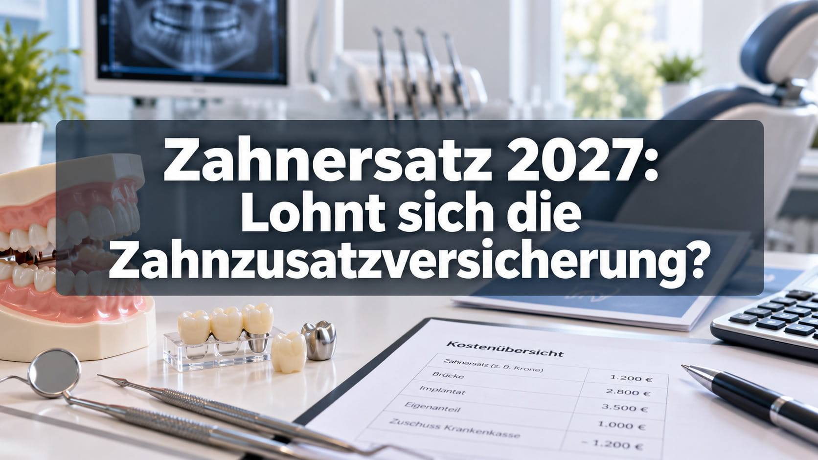Zahnersatz 2027: Kosten und Zahnzusatzversicherung